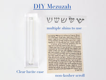 Load image into Gallery viewer, DIY Mezuzah Case, Decorate with your own broken wedding glass, paint it, or leave it as is, multiple options available