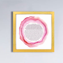 Load image into Gallery viewer, Woman of Valor-Eishet Chayil Blessing/Prayer Print, pink watercolor, Hebrew and English