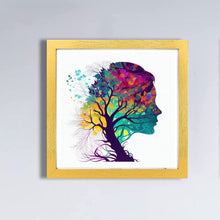 Load image into Gallery viewer, Colorful Tree of Life Art Print - Woman Silhouette - Etz Chaim