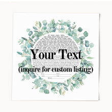 Load image into Gallery viewer, Eucalyptus Ketubah -Multiple Text Options, Fast Shipping, budget friendly, for Jewish Wedding