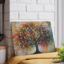 Load image into Gallery viewer, Tree of Life Glass Challah Board: Colorful Jewish Gift
