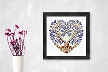 Load image into Gallery viewer, Heart Tree of Life Art Print - Etz Chaim - Jewish Home Decor