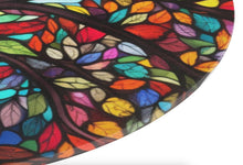 Load image into Gallery viewer, Glass Challah Board: Tree of Life Design, Shabbat Dinner Serving Platter