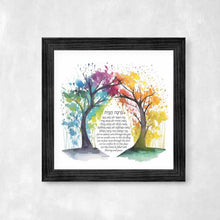 Load image into Gallery viewer, Tree of Life Jewish Home Blessing - Birkat HaBayit, Art Print, prayer, to display in your home or give as a gift