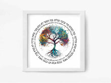 Load image into Gallery viewer, Tree of Life Jewish Home Blessing - Birkat HaBayit, Art Print, prayer, to display in your home or give as a gift