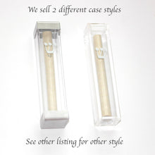 Load image into Gallery viewer, Jewish Mezuzah Case For your Broken Glass Shards Under the Chuppah, you fill
