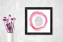 Load image into Gallery viewer, Jewish Home Blessing Art: Watercolor Geode Print, Birkat HaBayit