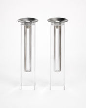 Load image into Gallery viewer, Broken Glass Shabbat Candlesticks: Jewish Wedding Keepsake, you fill (no need to ship broken glass)