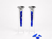 Load image into Gallery viewer, Broken Glass Shabbat Candlesticks: Jewish Wedding Keepsake, you fill (no need to ship broken glass)