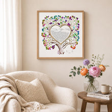 Load image into Gallery viewer, Ketubah -Colorful Tree of Life Heart Watercolor, Fast Shipping, budget friendly, for Jewish Wedding