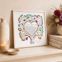 Load image into Gallery viewer, Ketubah -Colorful Tree of Life Heart Watercolor, Fast Shipping, budget friendly, for Jewish Wedding