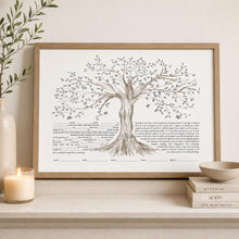 Load image into Gallery viewer, Tree of Life Ketubah - Multiple Options, Fast Shipping, for your Jewish Wedding