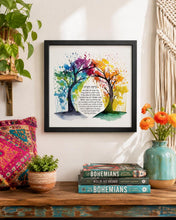 Load image into Gallery viewer, Tree of Life Jewish Home Blessing - Birkat HaBayit, Art Print, prayer, to display in your home or give as a gift