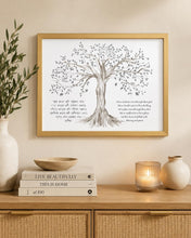 Load image into Gallery viewer, Jewish Home Blessing Tree of Life Art Print: Birkat HaBayit