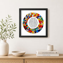 Load image into Gallery viewer, Stained Glass Art Print: Jewish Home Blessing - Birkat HaBayit