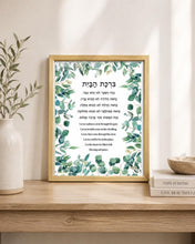 Load image into Gallery viewer, Jewish Home Blessing Art Print: Birkat HaBayit Prayer