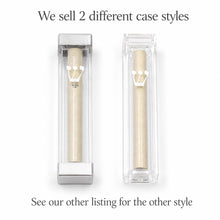 Load image into Gallery viewer, Jewish Mezuzah Case Handmade For your Broken Glass Shards Under the Chuppah, you fill