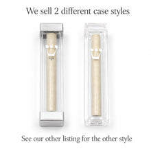 Load image into Gallery viewer, Colored Mezuzah Case You Fill with your Broken Glass Shards from your wedding under the chuppah