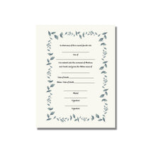 Load image into Gallery viewer, Jewish Baby Boy Bris Ceremony Certificate, B&#39;rit Milah, ready to ship