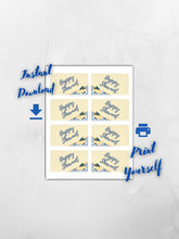 Load image into Gallery viewer, Shavuot gift tags, instant download print, for the Jewish Holiday